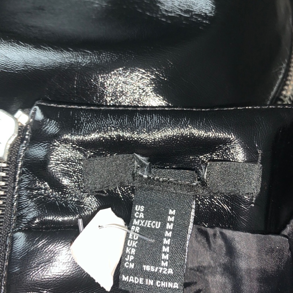 faux leather pencil skirt with zipper - Picture 4 of 4